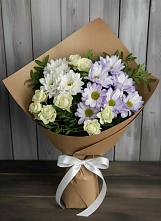 Букет цветов из:  Хризантемы и Розы #REPLACE_PRED# Алейске Алтайский край