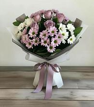 Букет цветов из:  Хризантемы и Розы в Алейске Алтайский край